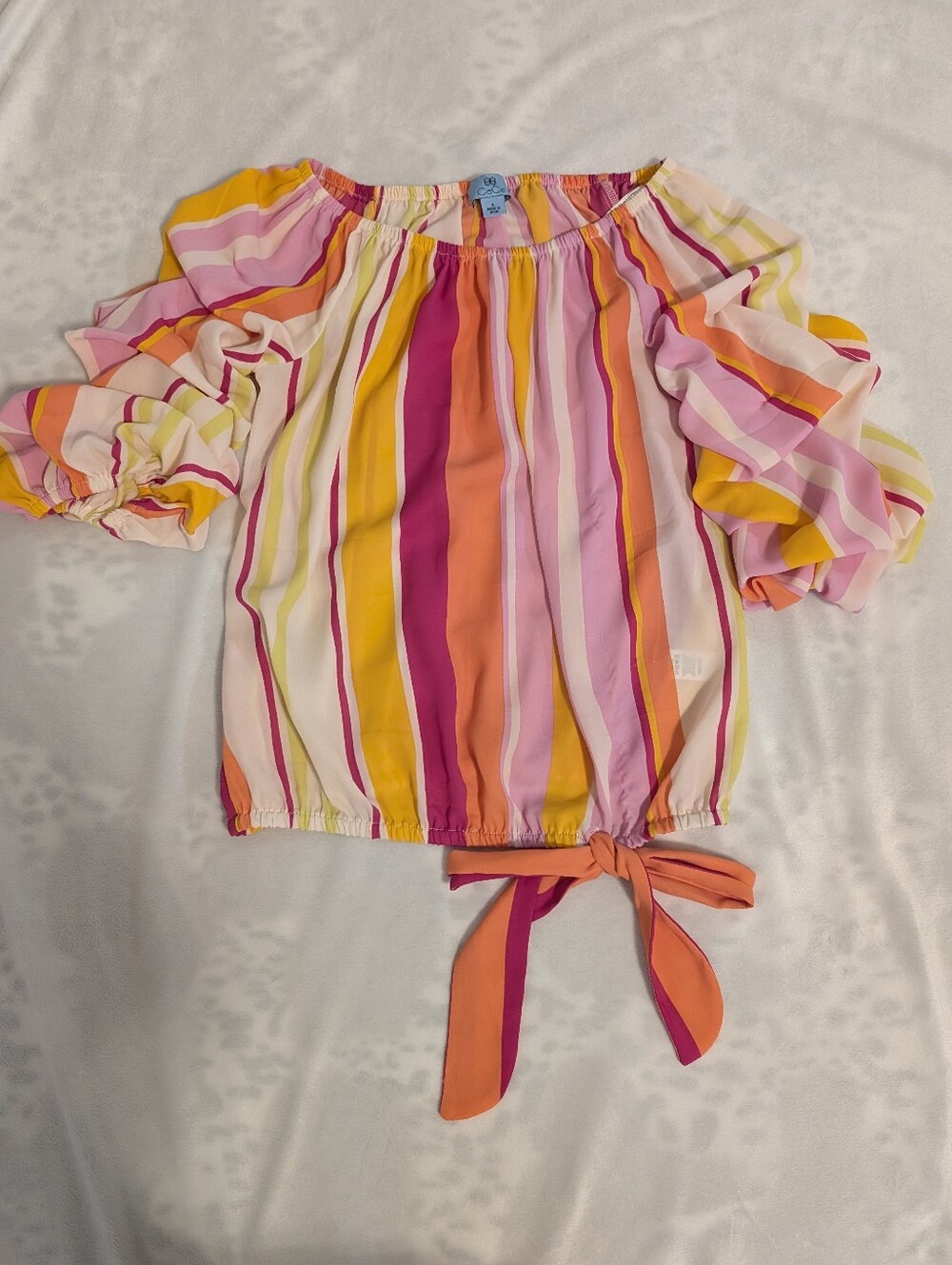 Cece Colorful Striped Top - Picture 2 of 5